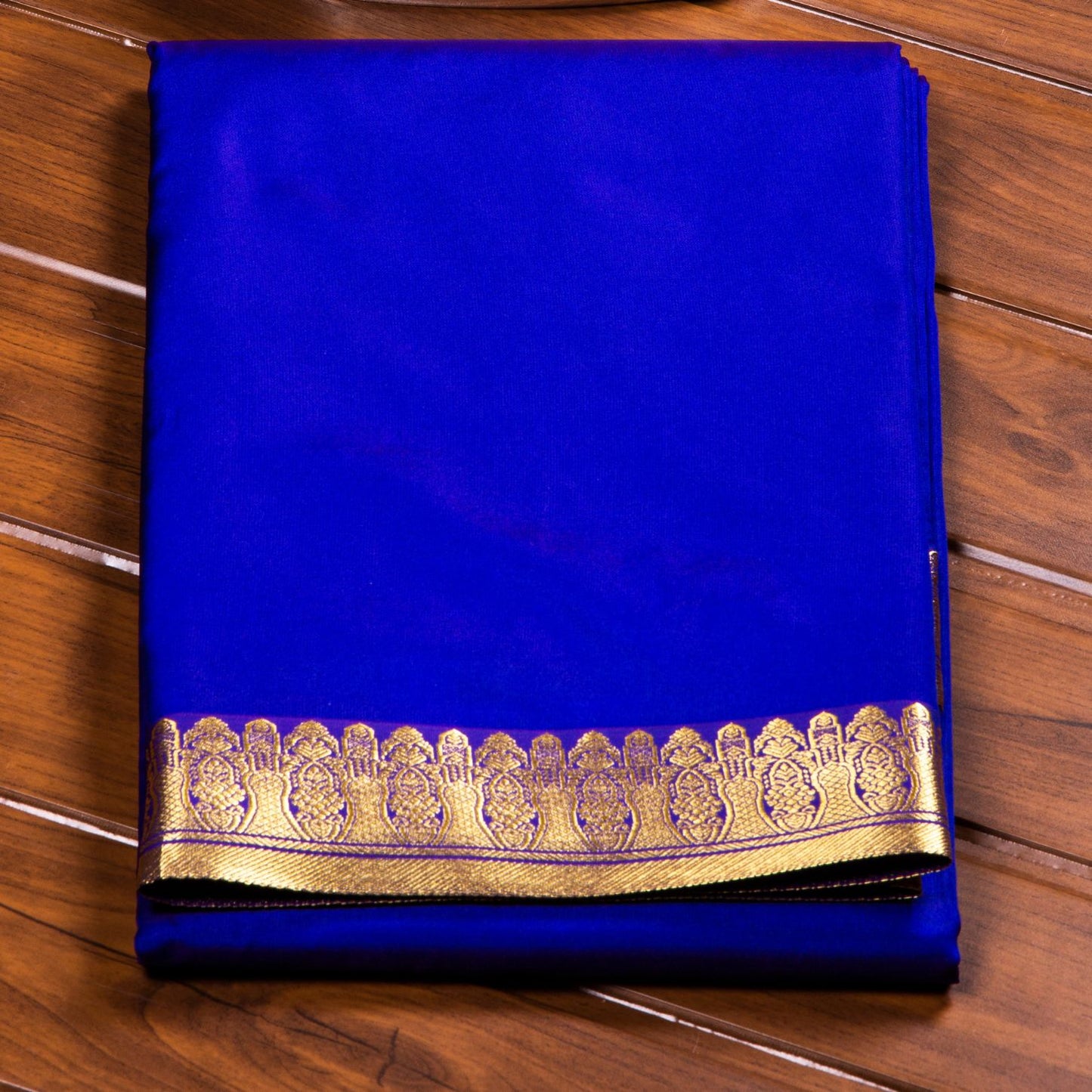 Kanchipuram Banarasi Royale Blue Silk Saree | KA10078