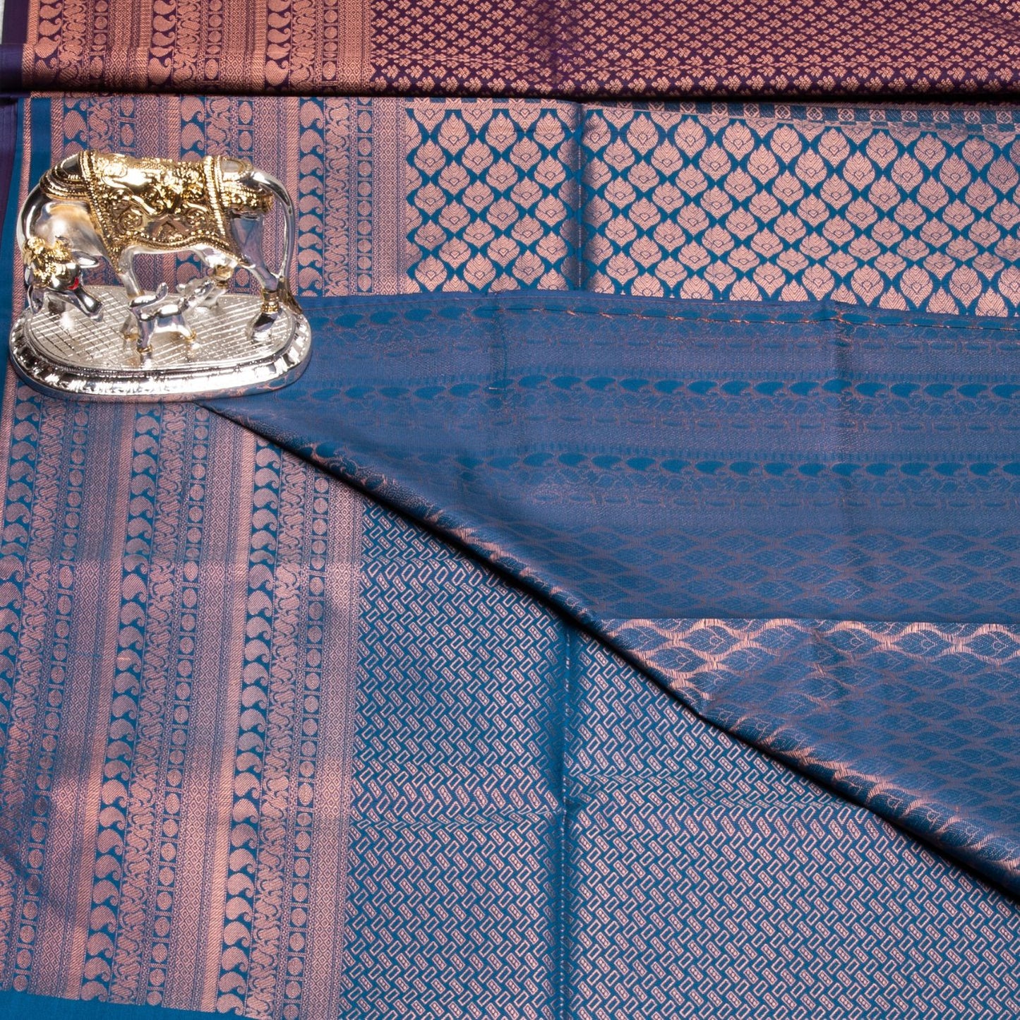1000 Butta Deep Purple Silk Saree | KA10074