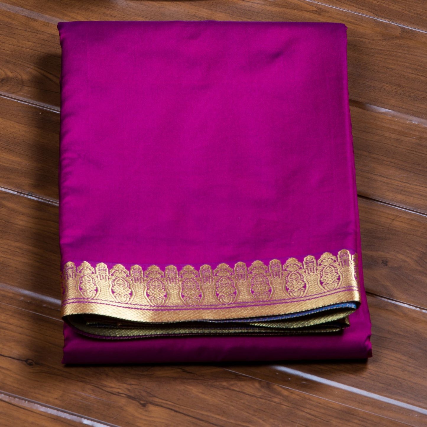 Kanchipuram Banarasi Magenta Dye Silk Saree | KA10083