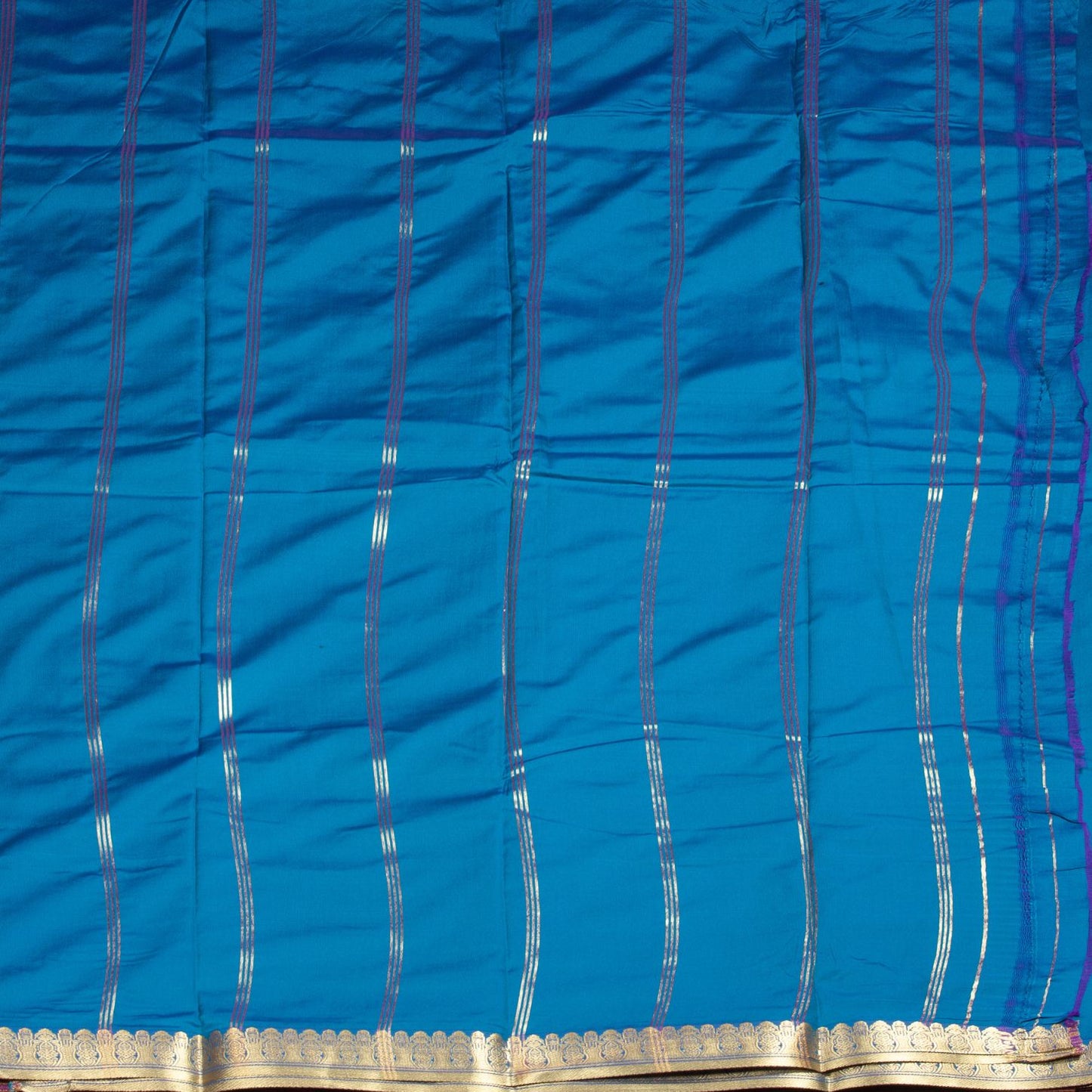 Kanchipuram Banarasi Magenta Dye Silk Saree | KA10083