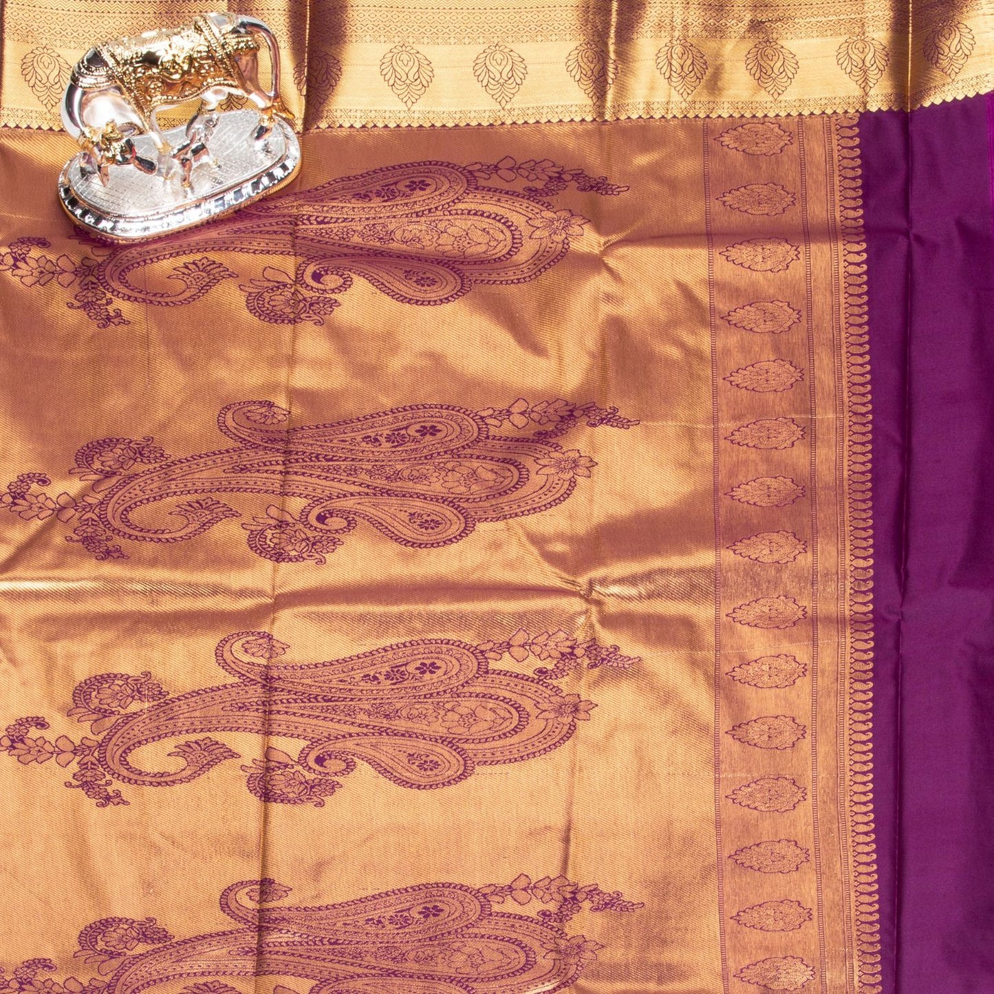 Kanchipuram Pure Sea Blue Silk Saree | KA10147