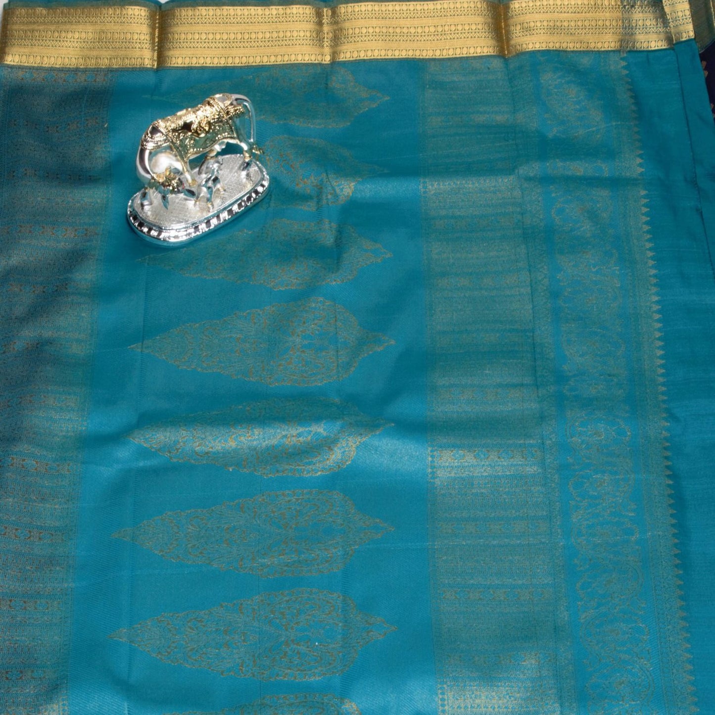 Kanchipuram Pure Indigo Silk Saree | KA10134