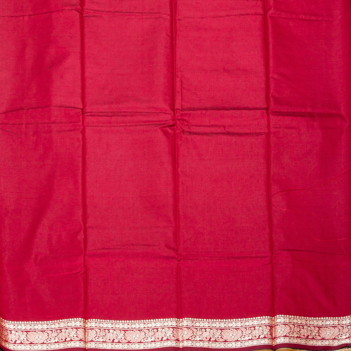Kanchipuram Banarasi Golden Rod Silk Saree | KA10095
