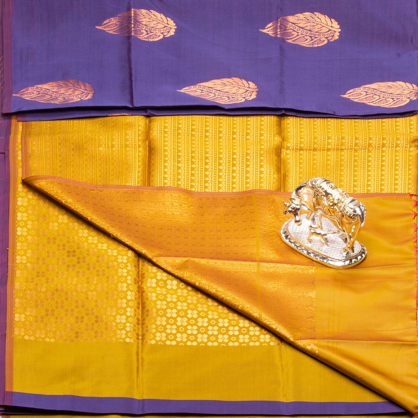 Kanchipuram Thread Cranberry Purple Silk Saree | KA10024
