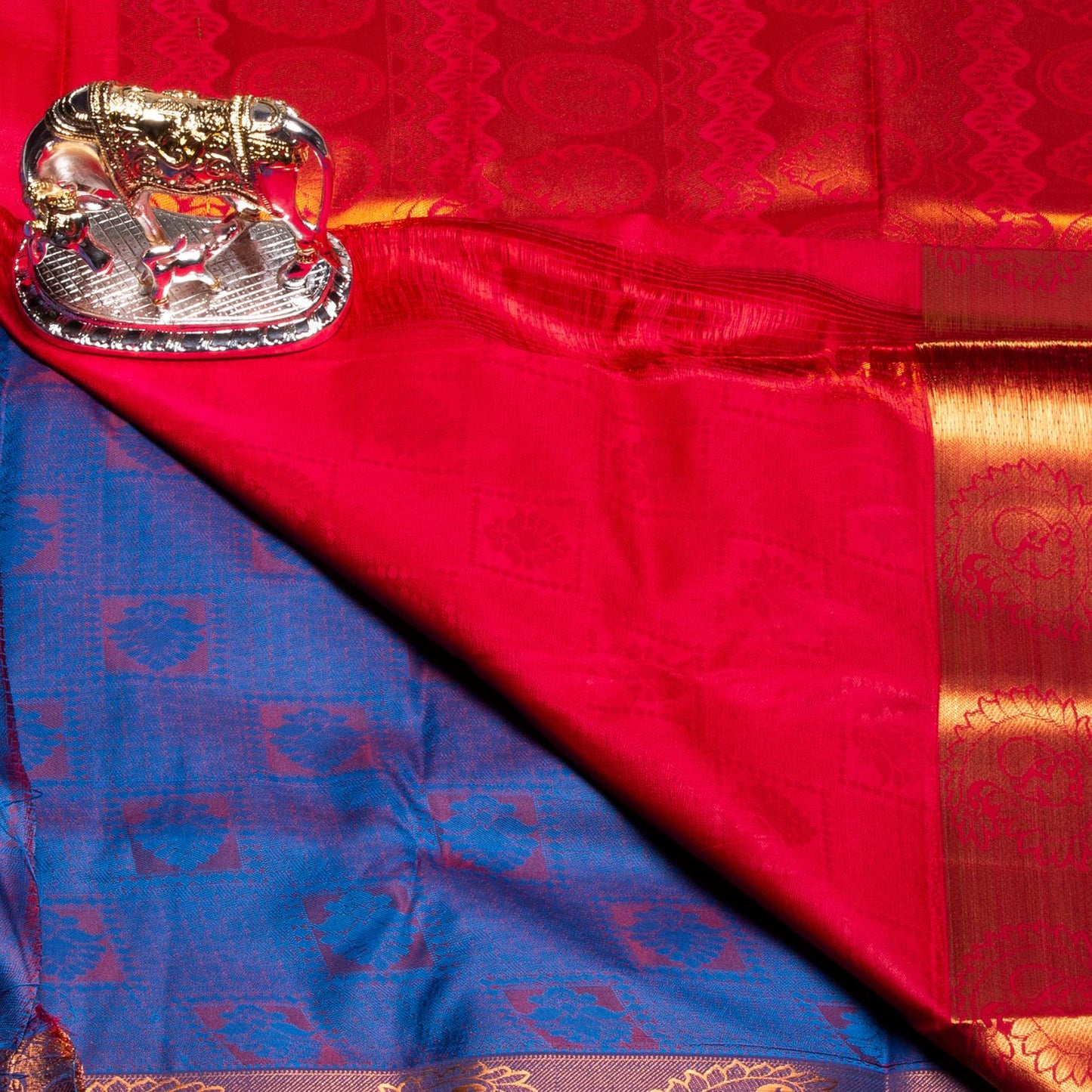 Kanchipuram Tissue Purple Silk Saree | KA10214