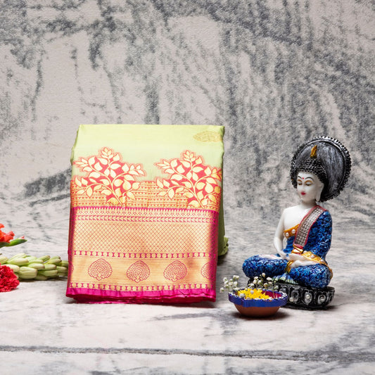 Kanchipuram Traditional Mint Silk Saree | KA10151