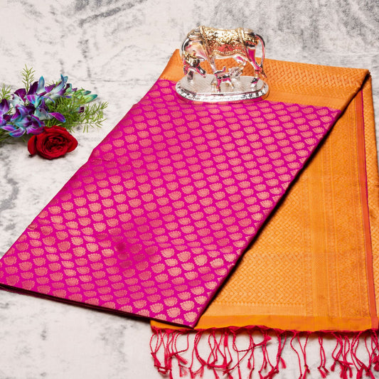1000 Butta Rani Pink Silk Saree | KA10072