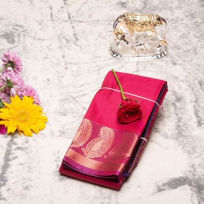 Kanchipuram Soft Violet Silk Saree | KA10010