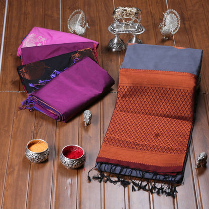 Kanchipuram Soft Royal Blue Silk Saree | KA10249