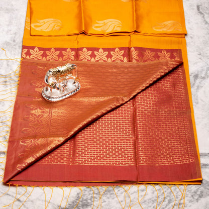 Kanchipuram Thread Haladhi Silk Saree | KA10030