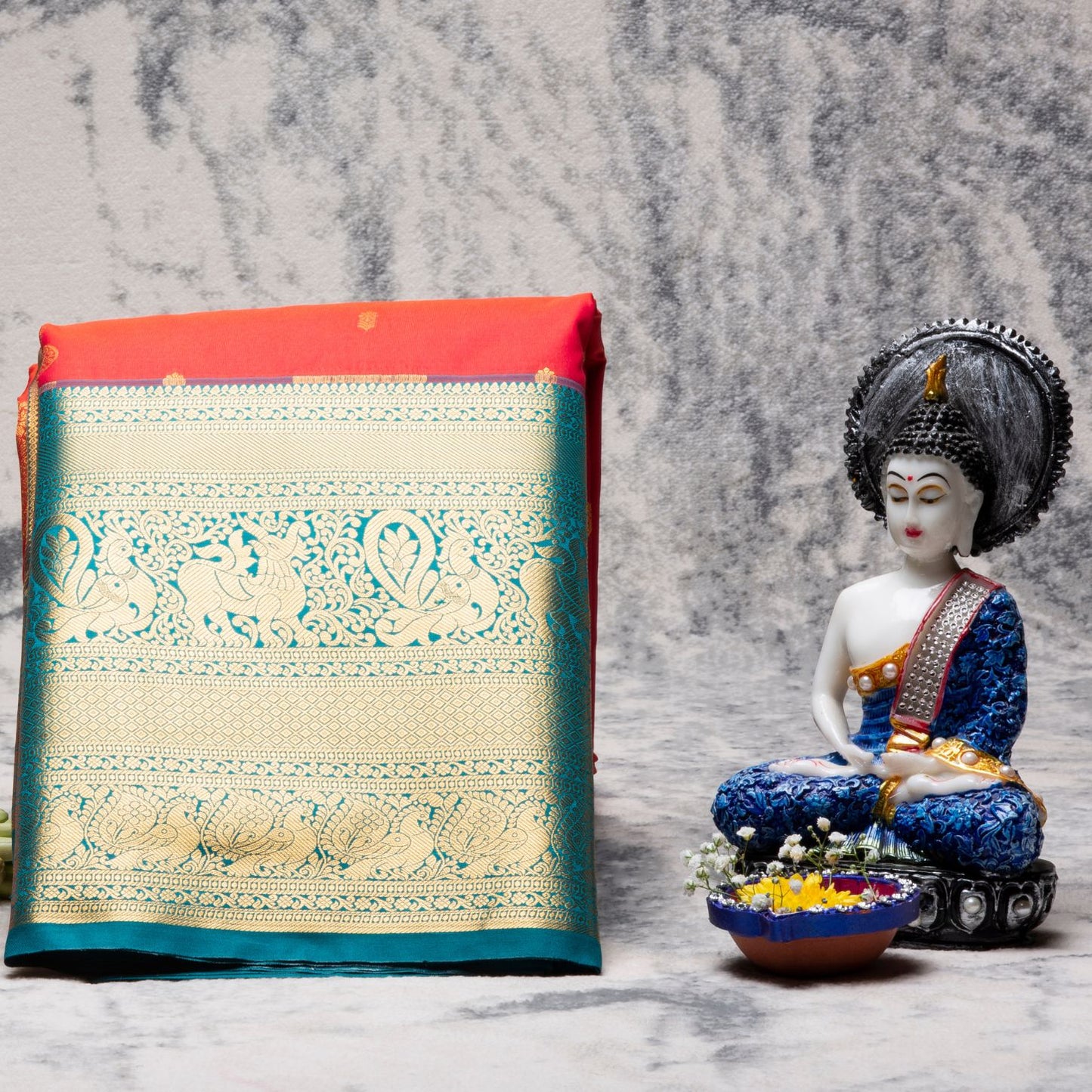 Kanchipuram Pure Red Silk Saree | KA10156