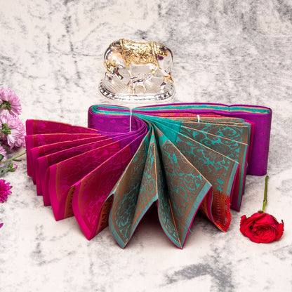 Kanchipuram Soft Malberry Pink Silk Saree | KA10003