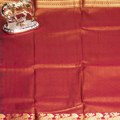 Kanchipuram Zary Terquious Green Silk Saree | KA10097