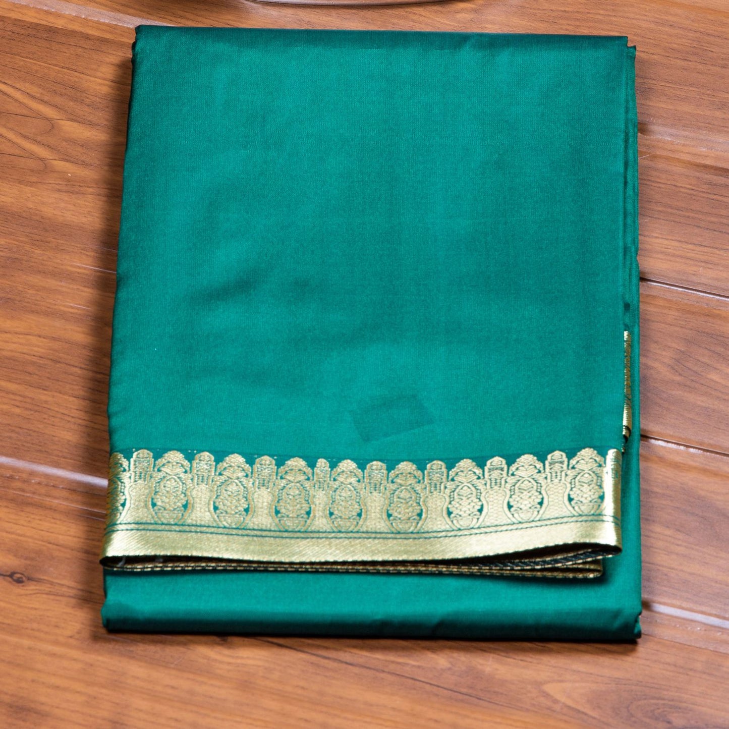 Kanchipuram Banarasi Sea Green Silk Saree | KA10087