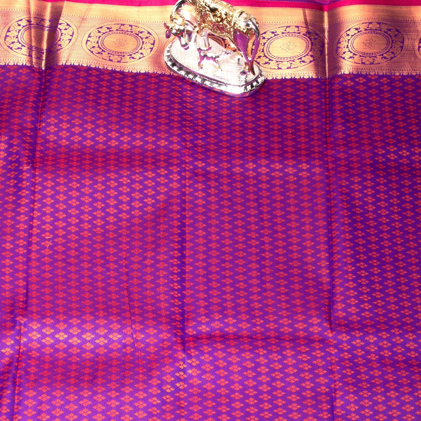 Kanchipuram Tissue Royal Blue Silk Saree | KA10180