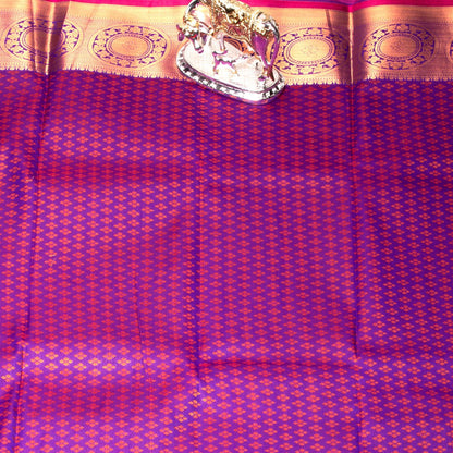 Kanchipuram Tissue Royal Blue Silk Saree | KA10180