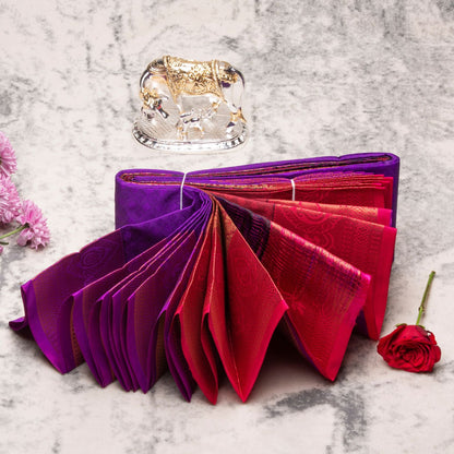 Kanchipuram Soft Rebecca Purple Silk Saree | KA10008