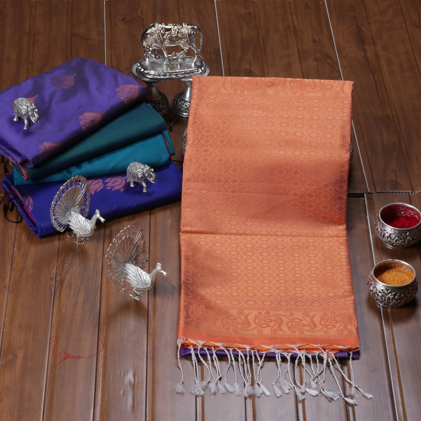 Kanchipuram Soft Dark Lavender Silk Saree | KA10250