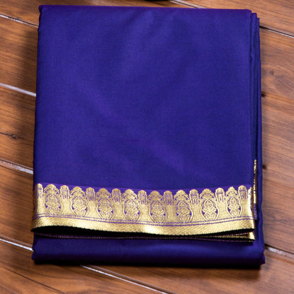 Kanchipuram Banarasi Navy Blue Silk Saree | KA10080