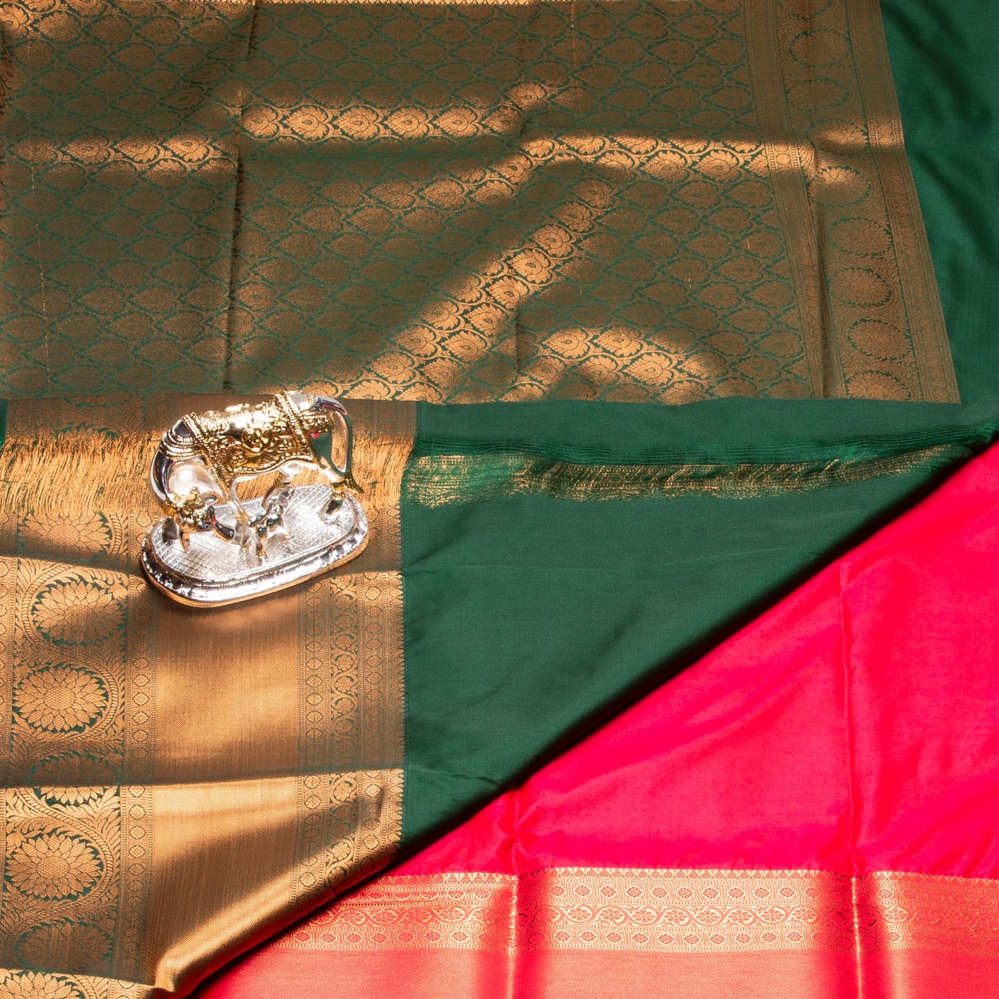 Kanchipuram Zary Red Silk Saree | KA10138