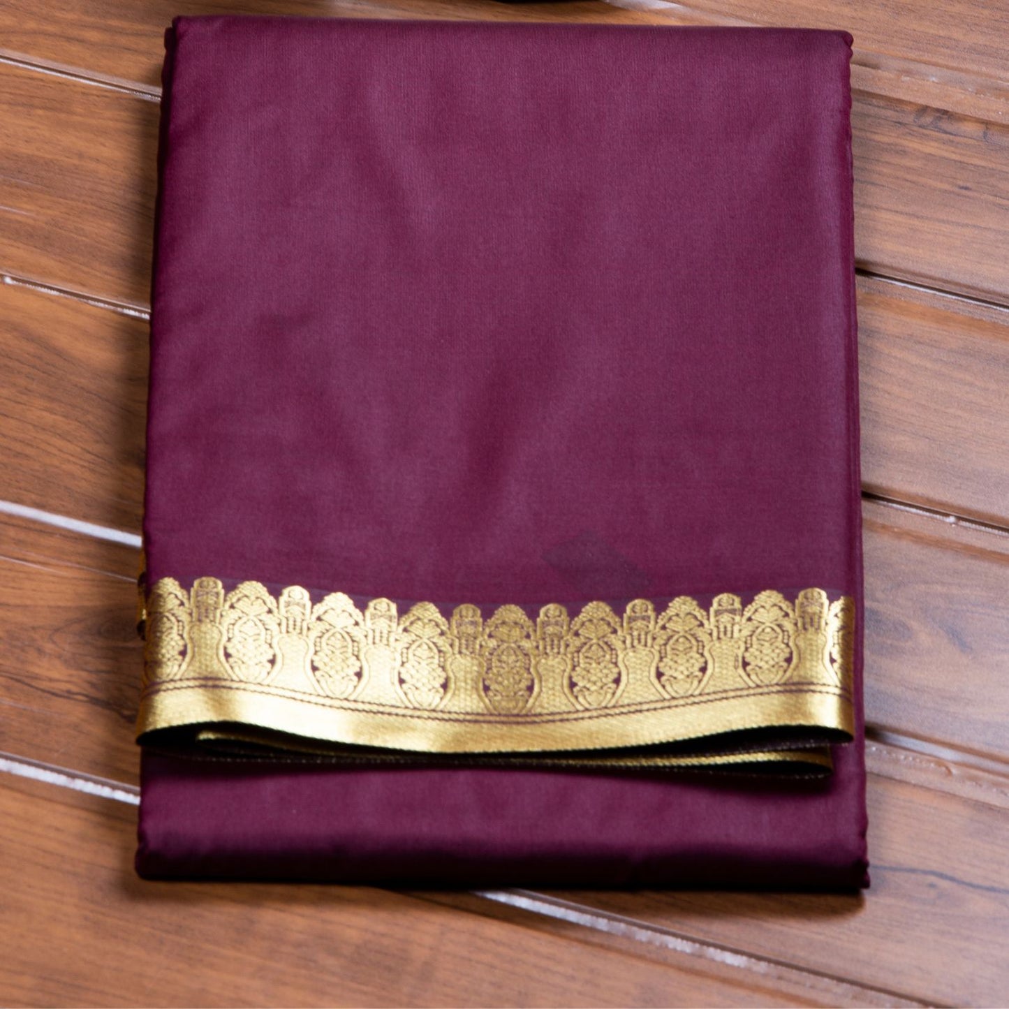 Kanchipuram Banarasi Brown Silk Saree | KA10082