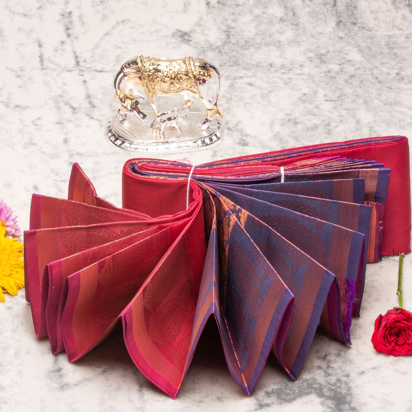 Kanchipuram Soft Violet Silk Saree | KA10010