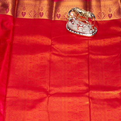 Kanchipuram Tissue Maroon Silk Saree | KA10181