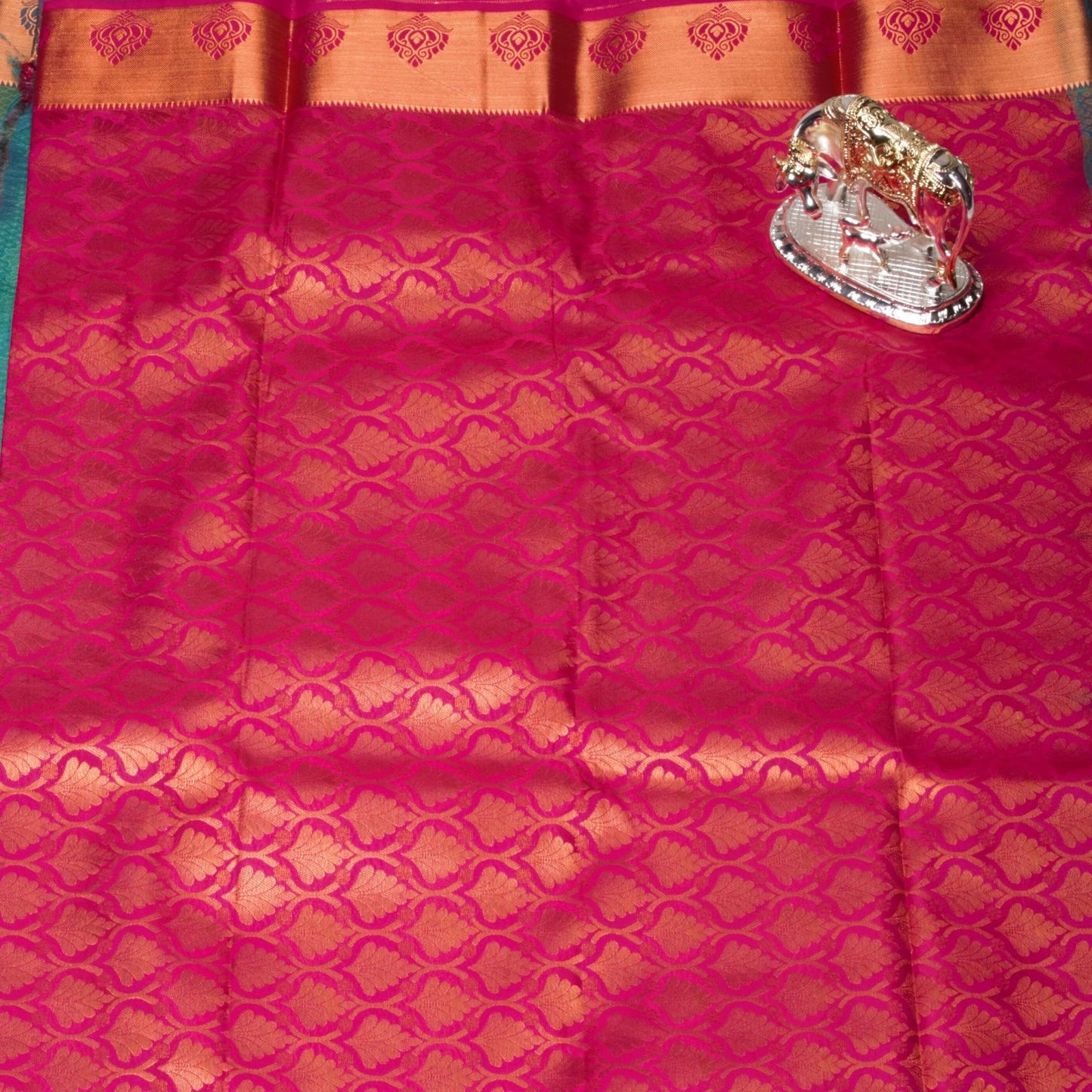 Kanchipuram Zary Green Silk Saree | KA10145