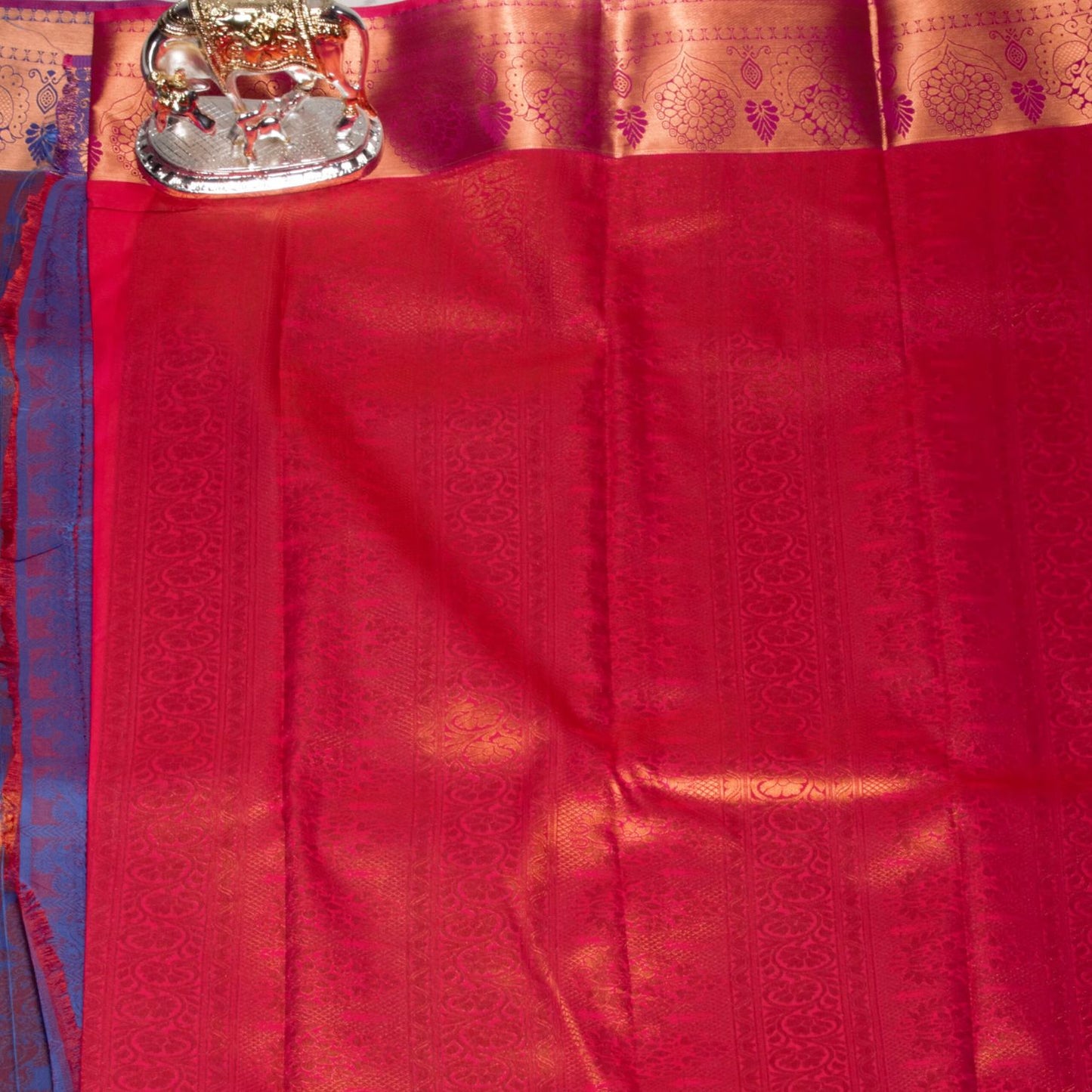 Kanchipuram Tissue Purple Silk Saree | KA10215