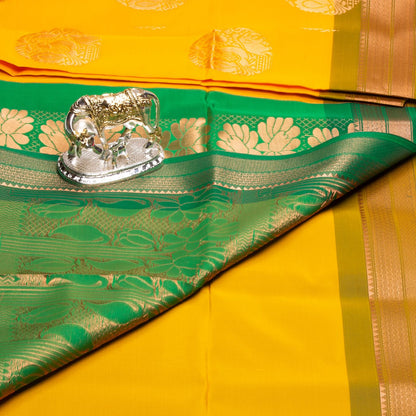 Kanchipuram Soft Thread Haladhi Silk Saree | KA10038