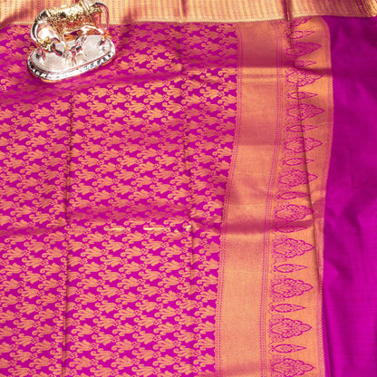 Kanchipuram Pure Apple Green Silk Saree | KA10166