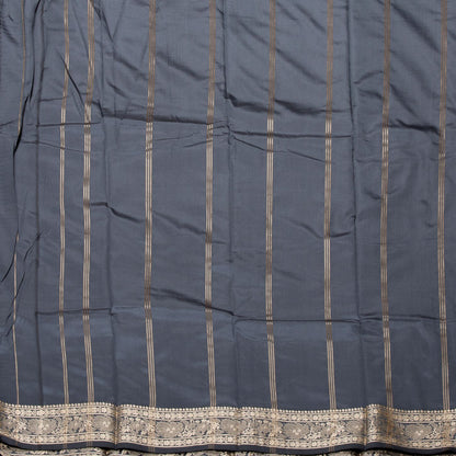 Kanchipuram Banarasi Black Silk Saree | KA10090