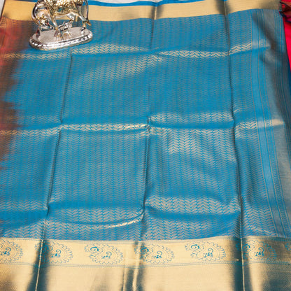 Kanchipuram Zary Red Silk Saree | KA10109