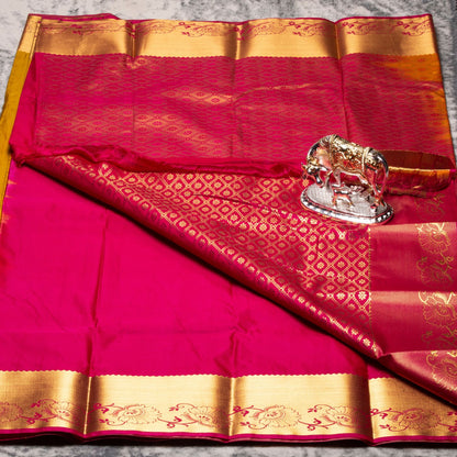 Kanchipuram Traditional Medallion Silk Saree | KA10131