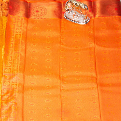 Kanchipuram Tissue Haladhi Silk Saree | KA10191