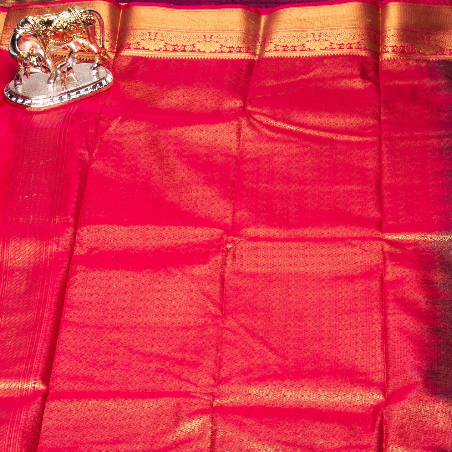 Kanchipuram Zary Dark Teal Silk Saree | KA10117