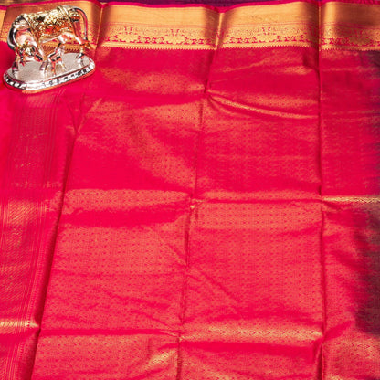 Kanchipuram Zary Dark Teal Silk Saree | KA10117