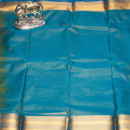 Kanchipuram Zary Dark Olive Silk Saree | KA10110