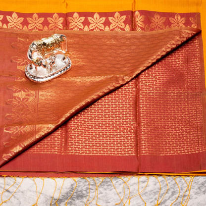 Kanchipuram Thread Haladhi Silk Saree | KA10030