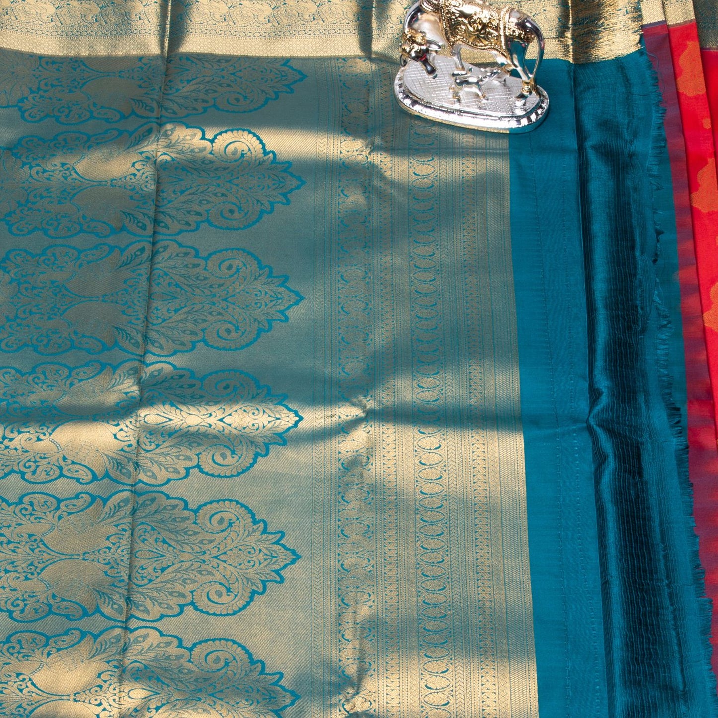 Kanchipuram Pure Red Silk Saree | KA10156