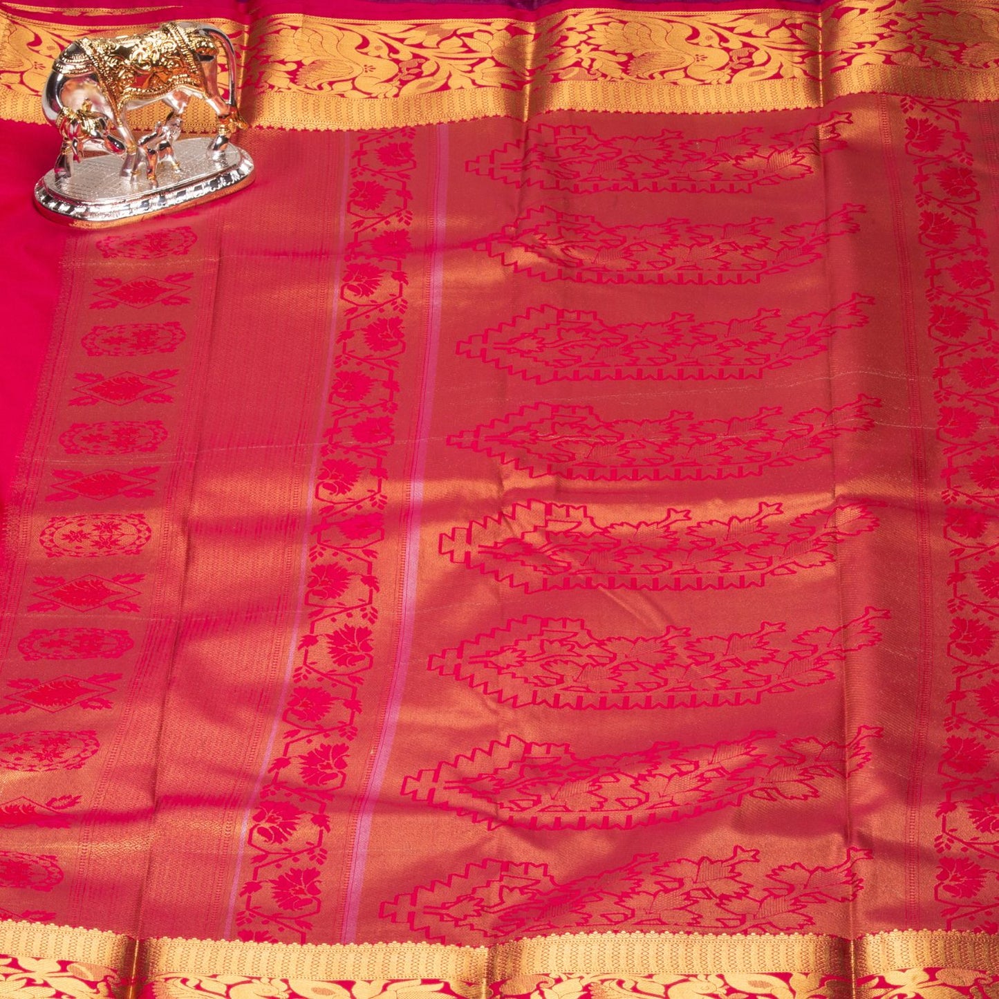 Kanchipuram Zary Dark Purple Silk Saree | KA10108