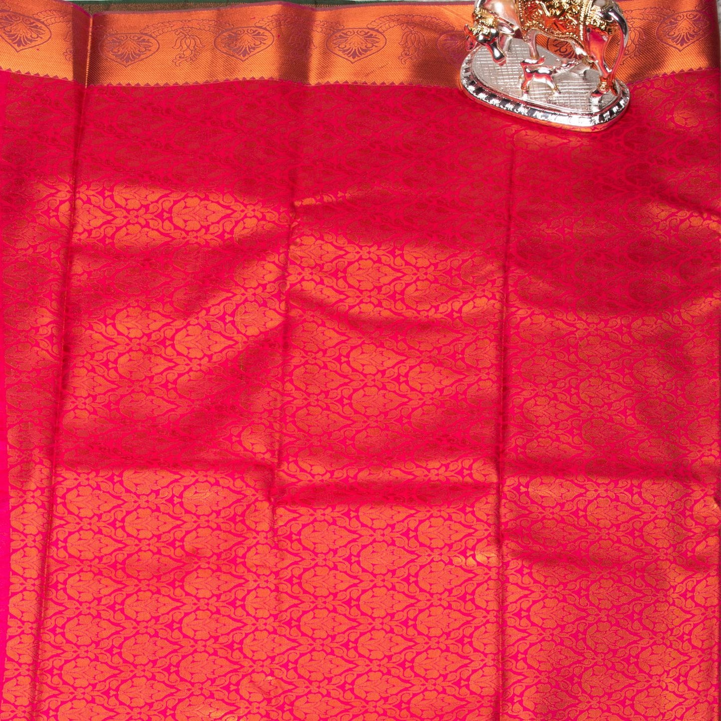 Kanchipuram Tissue Wine Brown Silk Saree | KA10189