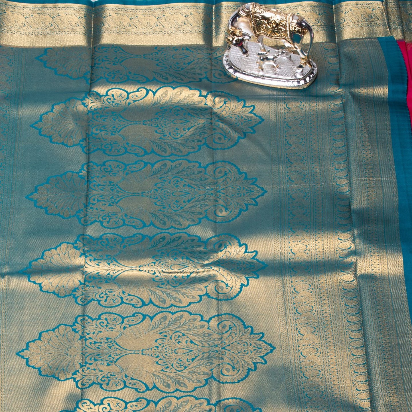 Kanchipuram Pure Pink Silk Saree | KA10158