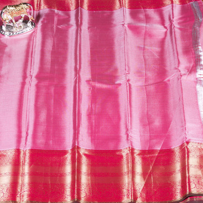 Kanchipuram Tissue Golden Shade Silk Saree	| KA10171