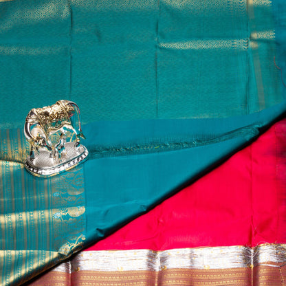 Kanchipuram Zary Red Silk Saree | KA10102