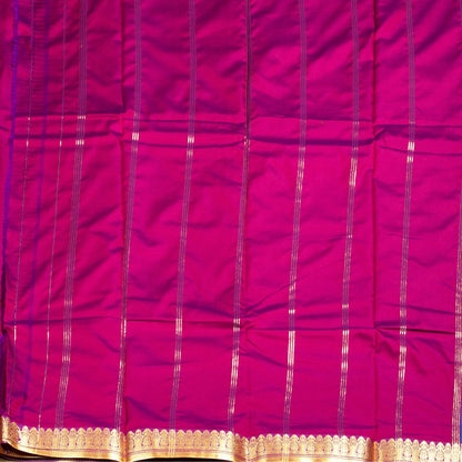 Kanchipuram Banarasi Dark Sky Blue Silk Saree | KA10084