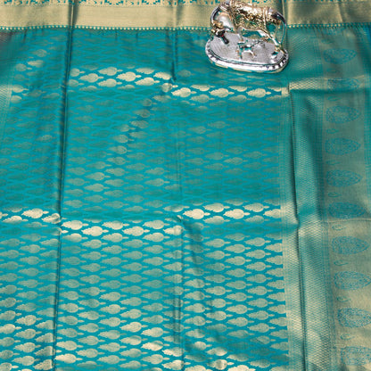 Kanchipuram Pure Syrup Brown Silk Saree | KA10162