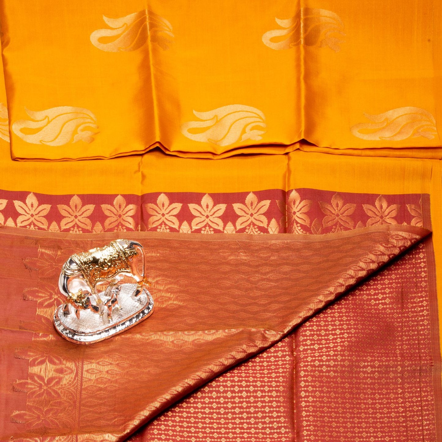 Kanchipuram Thread Haladhi Silk Saree | KA10030