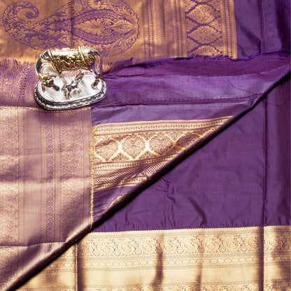 Kanchipuram Pure Guru Yellow Silk Saree | KA10148