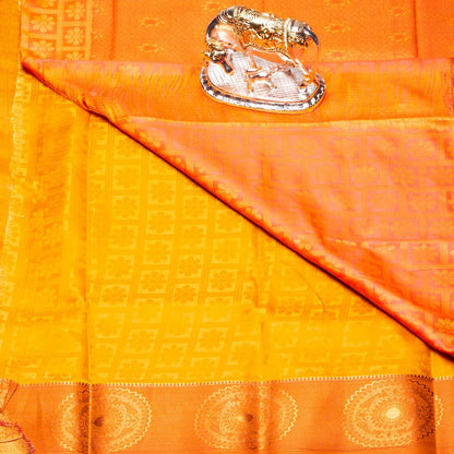 Kanchipuram Tissue Haladhi Silk Saree | KA10191
